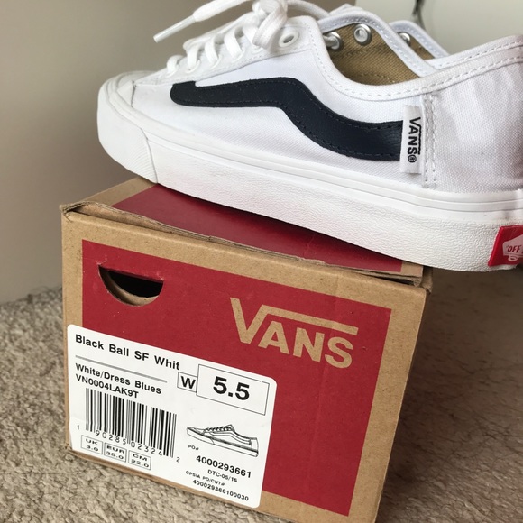 vans black ball white
